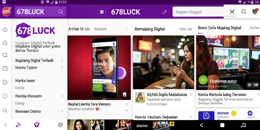 Antarmuka aplikasi 678LUCK menampilkan berbagai berita menarik dan informasi terkini.