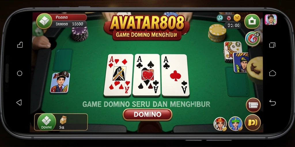 Tampilan antarmuka menarik dari game domino AVATAR808.