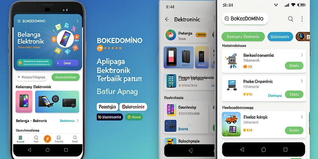 Antarmuka aplikasi BOKEDOMINO yang menarik dan fungsional.