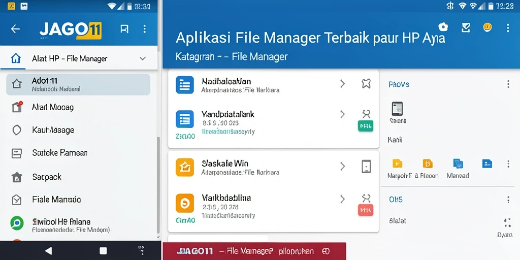 Antarmuka JAGO11 menampilkan fitur pengelolaan file yang ramah pengguna.
